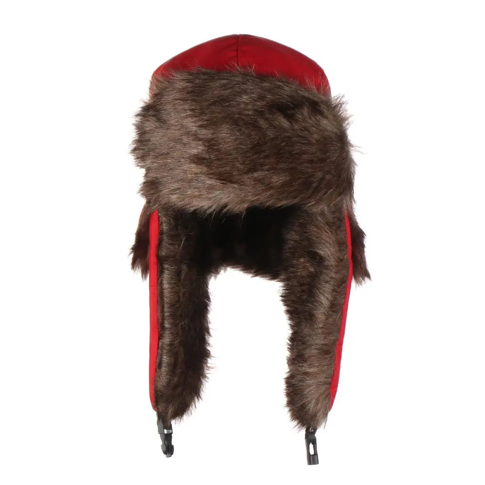 Russian Ushanka Winter Hat Fur Earflap Trapper Ski Cap for Men Women