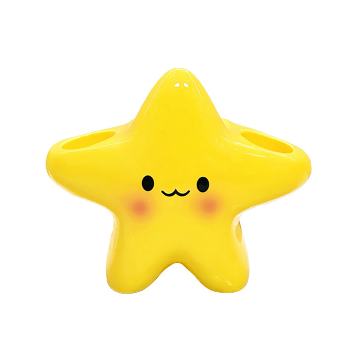 Cute Star-shaped Toothbrush Holder Freestanding Bathroom Organizer Storage