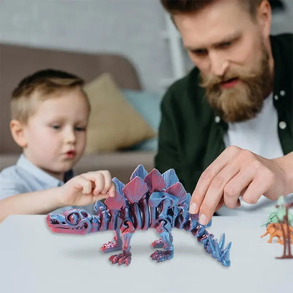 3D Printed Tyrannosaurus Rex Dinosaur Model Jointed Movable Realistic Decor