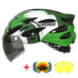SUPERIDE Men Women Cycling Helmet with Rearlight Sports MTB Bicycle Helmet Road Bike Mountain Bike Helmet with Goggles & Visor-EXPROTAS