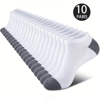 5/10-Pack Unisex Comfort-Fit Ankle Socks Lightweight Breathable Sports Wear