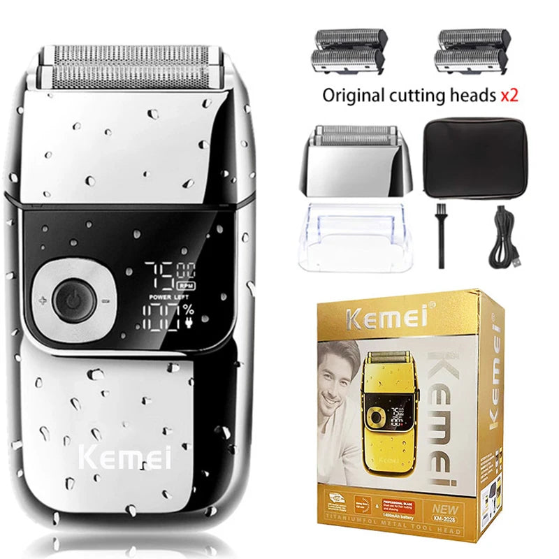 Electric Shaver Men Cordless Rechargeable Razor Beard Trimmer Machine