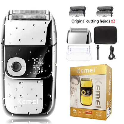 Electric Shaver Men Cordless Rechargeable Razor Beard Trimmer Machine