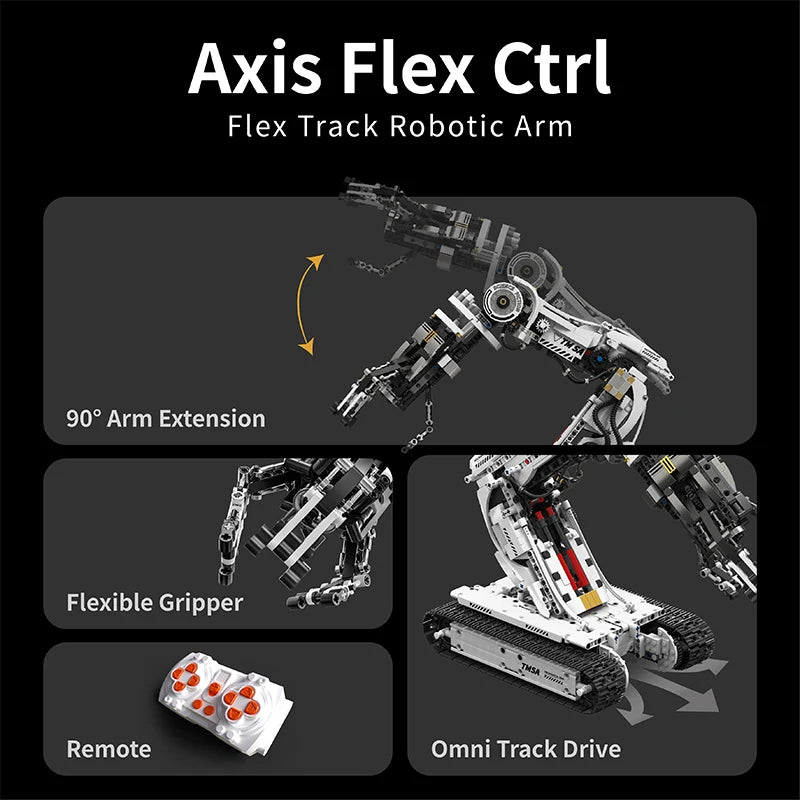 1512Pcs Robotic Arm RC STEM Building Control Mech Scifi Toy Set