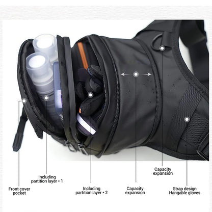 DUHAN Multi-Function Motorcycle Drop Leg Bag Hip Bum Motorcycle Bag Outdoor Waist Bag Motorbike Riding Chest Bag