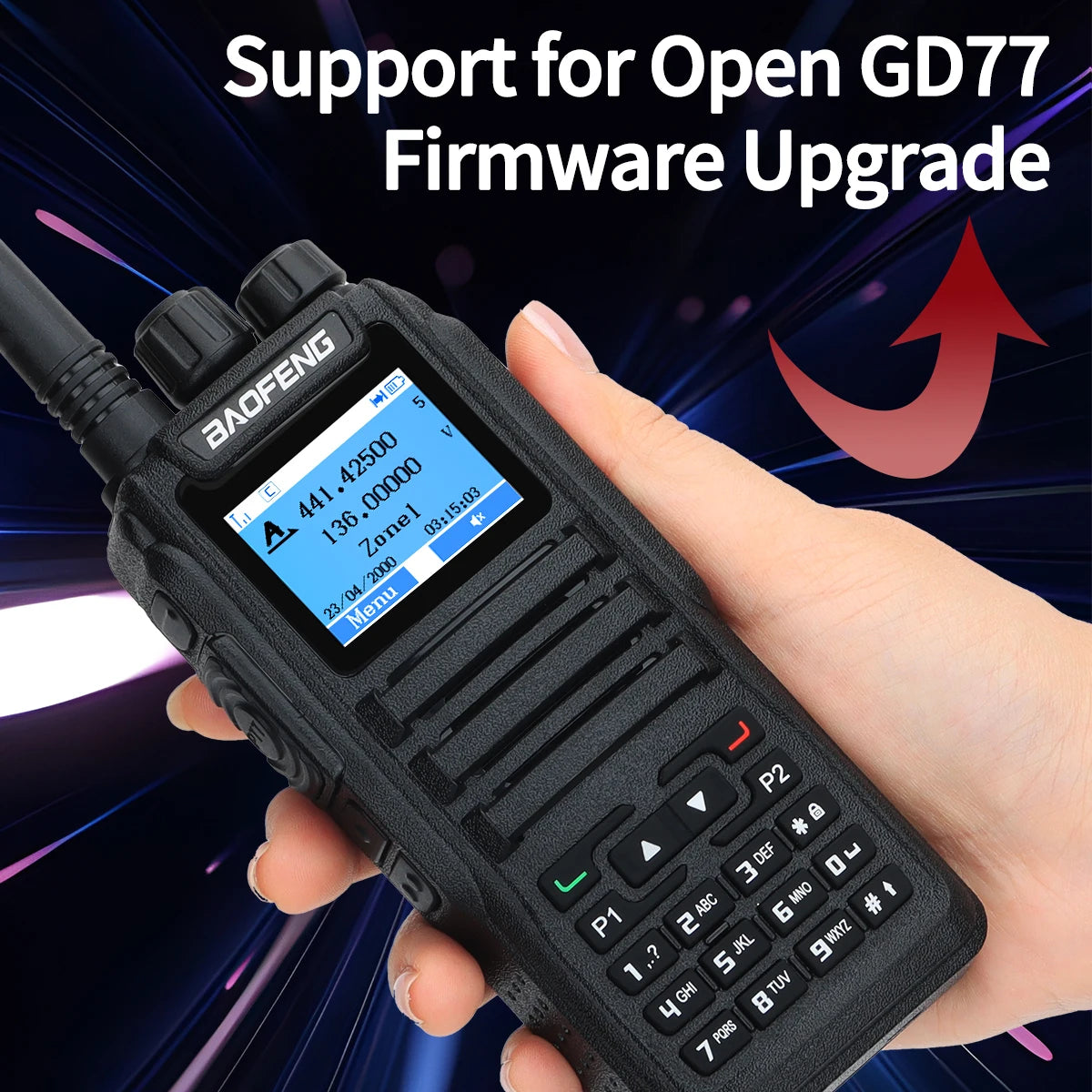 Baofeng DMR DM 1701 Digital Walkie Talkie Dual Mode Analog Two Way Radio Open GD77 Dual Time Slot Tier 1+2 Ham Radio DR 1801-EXPROTAS