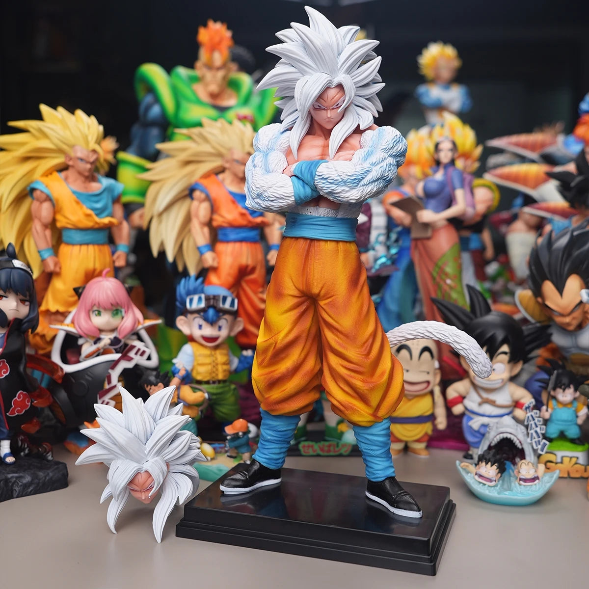 32cm Goku Action Figure PVC Statue Anime Model Dragon Ball Collectible Toy