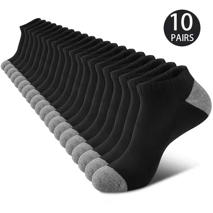 5/10-Pack Unisex Comfort-Fit Ankle Socks Lightweight Breathable Sports Wear