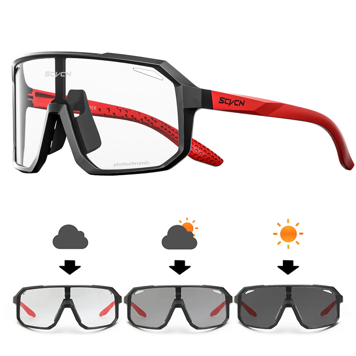 Mtb Cycling Sunglasses Photochromic Goggles UV400 Sports Bike Eyewear