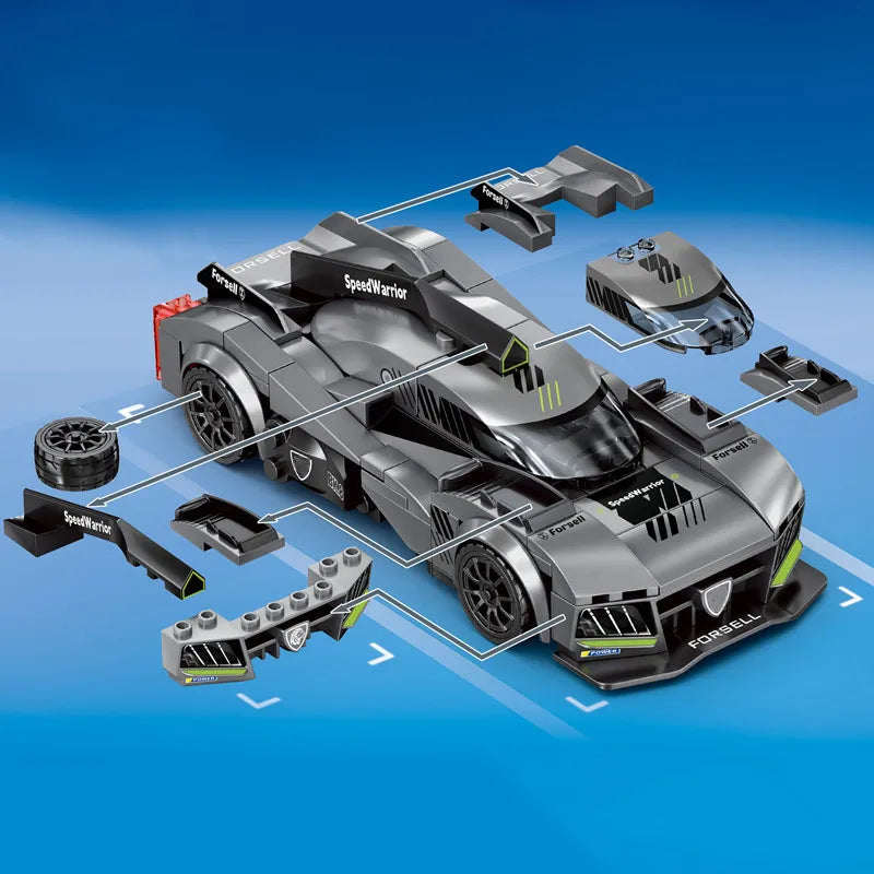 SEMBO Supercar Building Blocks MOC Racing Vehicle Model Construction Toy Gift