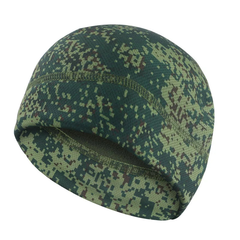 Men Women Winter Fleece Beanie Hat, Windproof Tactical Military Skull Cap for Hiking Hunting