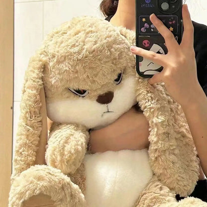Large Size Angry Rabbit Plush Toy Cute Soft Kawaii Stuffed Doll