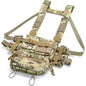 MOLLE Chest Rig Dangler Pouch Camo Vest Tactical Hunting Airsoft Training Bag