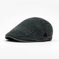 Men's Flat Cap Newsboy Gatsby Retro Driving Hat Washed Denim Outdoor