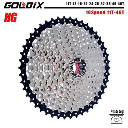GOLDIX MTB Cassette 8/9/10/11/12 Speed 36T-52T HG for Shimano SRAM Freehub