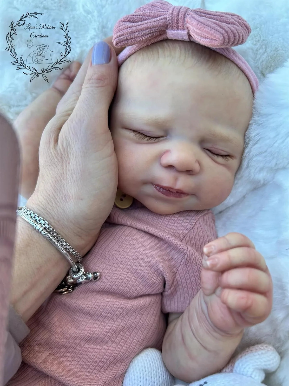 19-inch Newborn Baby Reborn Doll Pascale Soft Body Lifelike Cuddly 3D Skin