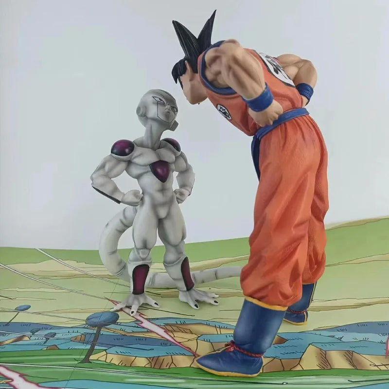 Anime Dragon Ball Z  Frieza Vs Son Goku Figurine 24CM GK Pvc Action Figures Statue Collection Model Toy Gifts-EXPROTAS