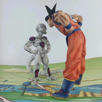 Anime Dragon Ball Z  Frieza Vs Son Goku Figurine 24CM GK Pvc Action Figures Statue Collection Model Toy Gifts-EXPROTAS