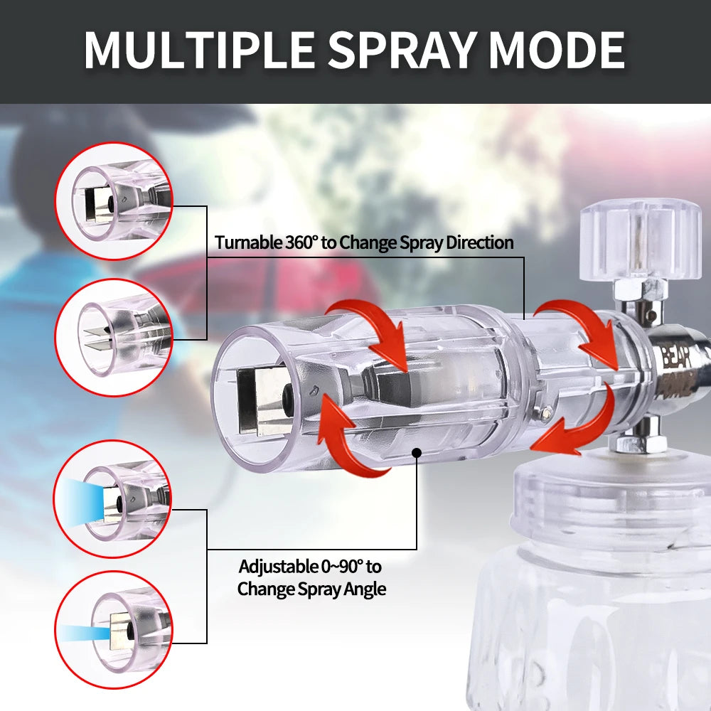 Pressure Washer Foam Lance | Snow Cannon Nozzle for Karcher AR Bosch Bort Jet