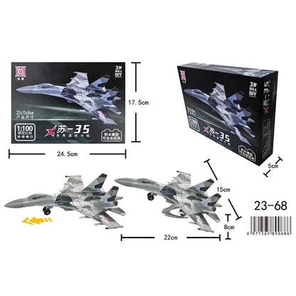 Military Building Blocks Fighter Aircraft A-10 F14 Model Toy for Boys