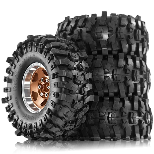 4pcs 1.9 Wheel Tires for 1/10 RC Crawler TRX4 TRX6 SCX10 II III Gen7 D90