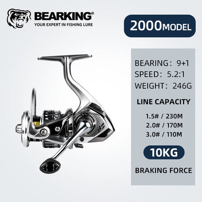 Fishing Reel Spinning Saltwater 1000-6000 9+1BB Max Drag 20KG