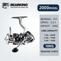 Fishing Reel Spinning Saltwater 1000-6000 9+1BB Max Drag 20KG