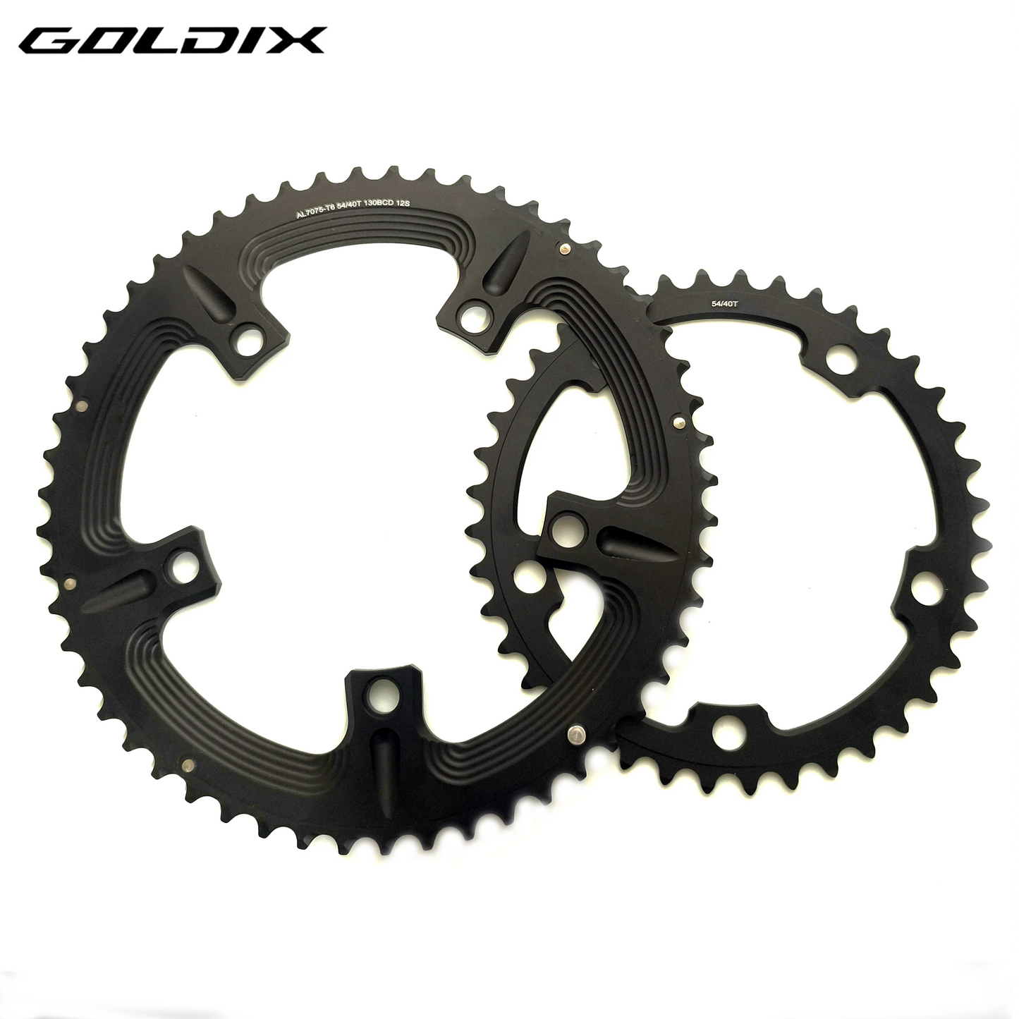 GOLDIX 130BCD Road Bike Double Chainring 53/39T 54/40T 56/42T 5-Bolt