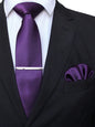 Suits Necktie Clip 8cm Mens Slim Solid Classic Wedding Party Ties