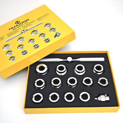 5537-13 Alloy Watch Case Back Opener DIe Waterproof Grooved Cover Suitable for Rolex Watches Remover Tool 18.5mm-36.5mm 5539