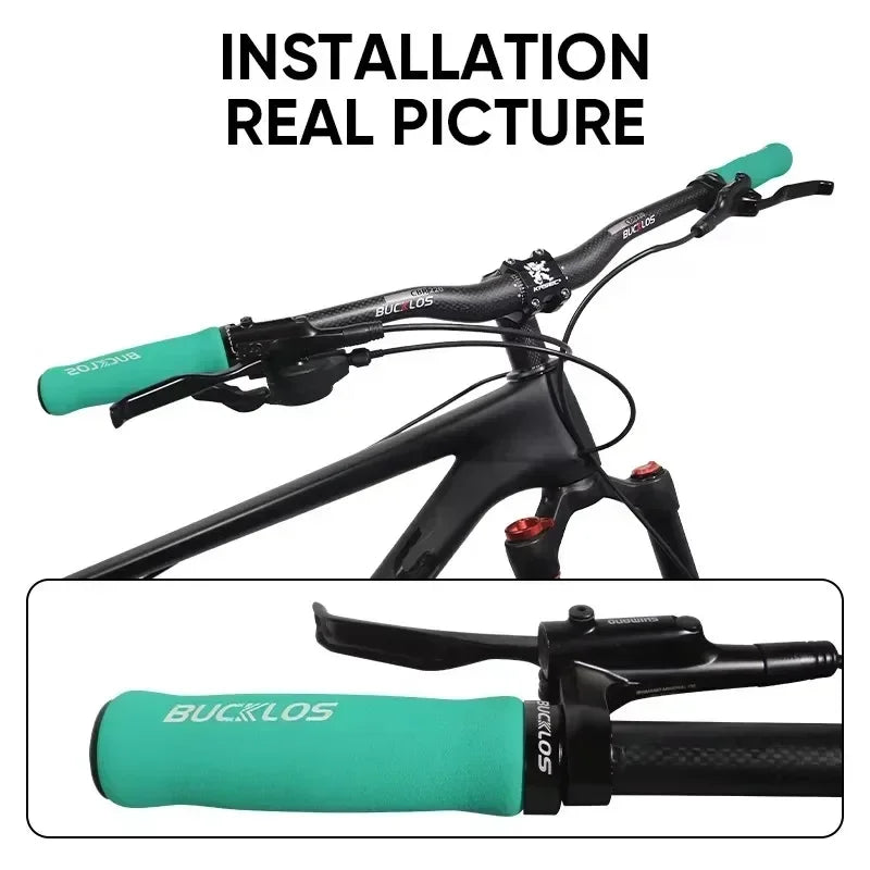 Bucklos Bicycle Grips MTB Handlebar Lock-on Ergonomic Anti-slip 22.2mm
