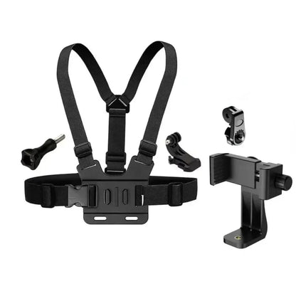 1PC Adjustable Phone Clip Holder Chest Strap Bracket for Sport Camera