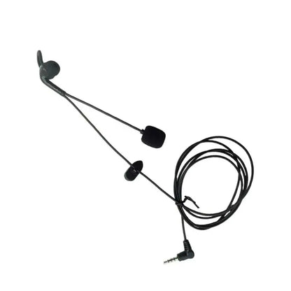 3.5mm Plug Referee Intercom Headset Judger Use Motorcycle Referee Earphone Football Referee Black Interphone Headphone