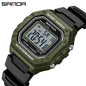 SANDA 2156 Fashion Mens Watch Military Water Resistant Sport Watches Army Big Dial Led Digital Wristwatches Stopwatches For Male-EXPROTAS