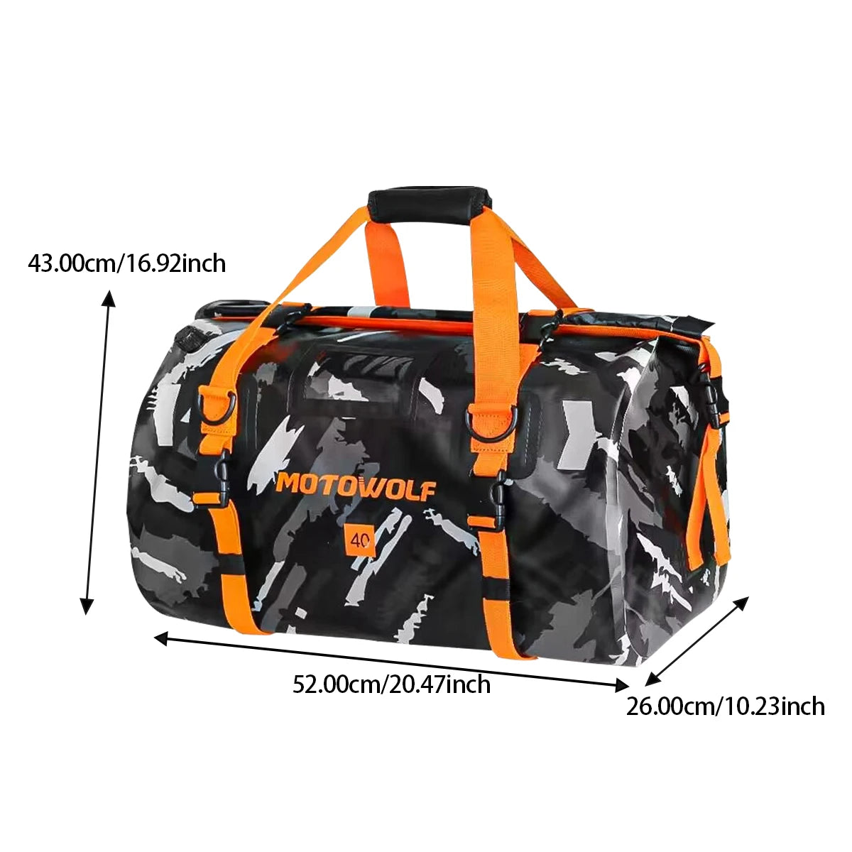 Universal Motorcycle Waterproof Tail Bags Back Seat Bags Cycling Camping Travel Bag Motorbike Scooter Sport Luggage Pack 66L 40L-EXPROTAS