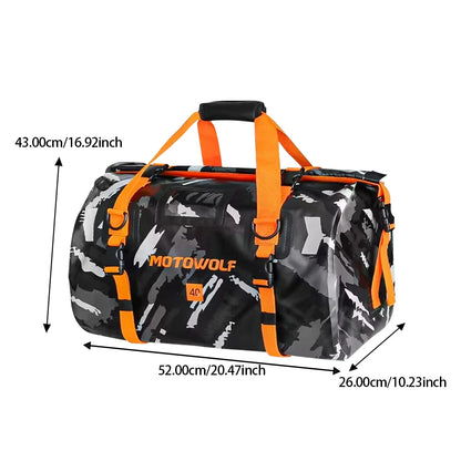 Universal Motorcycle Waterproof Tail Bags Back Seat Bags Cycling Camping Travel Bag Motorbike Scooter Sport Luggage Pack 66L 40L-EXPROTAS