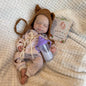13" Open Mouth Pascale Reborn Doll, Full Body Soft Silicone, Painted Girl Bebe Toy
