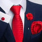 Men's Pocket Square Cufflink Tie Set Wedding Accessories by EXPROTAS