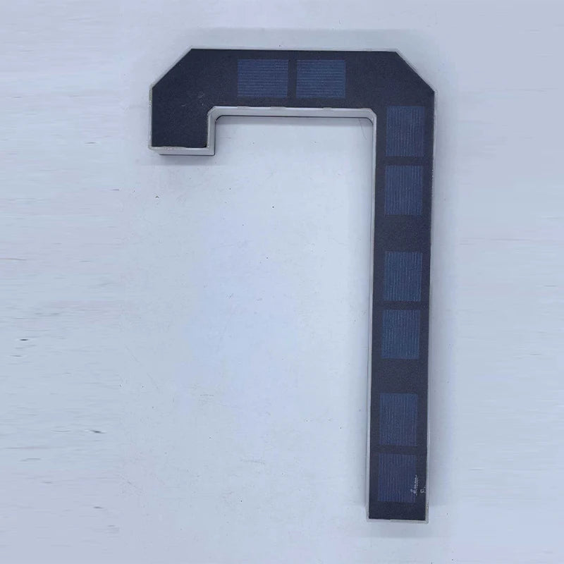 Solar House Number Light LED Address Plaque Sign for Door Wall Outdoor