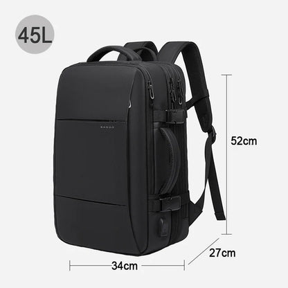 BANGE Expandable Men's Backpack Waterproof 17.3 in Laptop Backpack Man Large Capacity Hiking Travel Bag Male Backpacks for Men-EXPROTAS