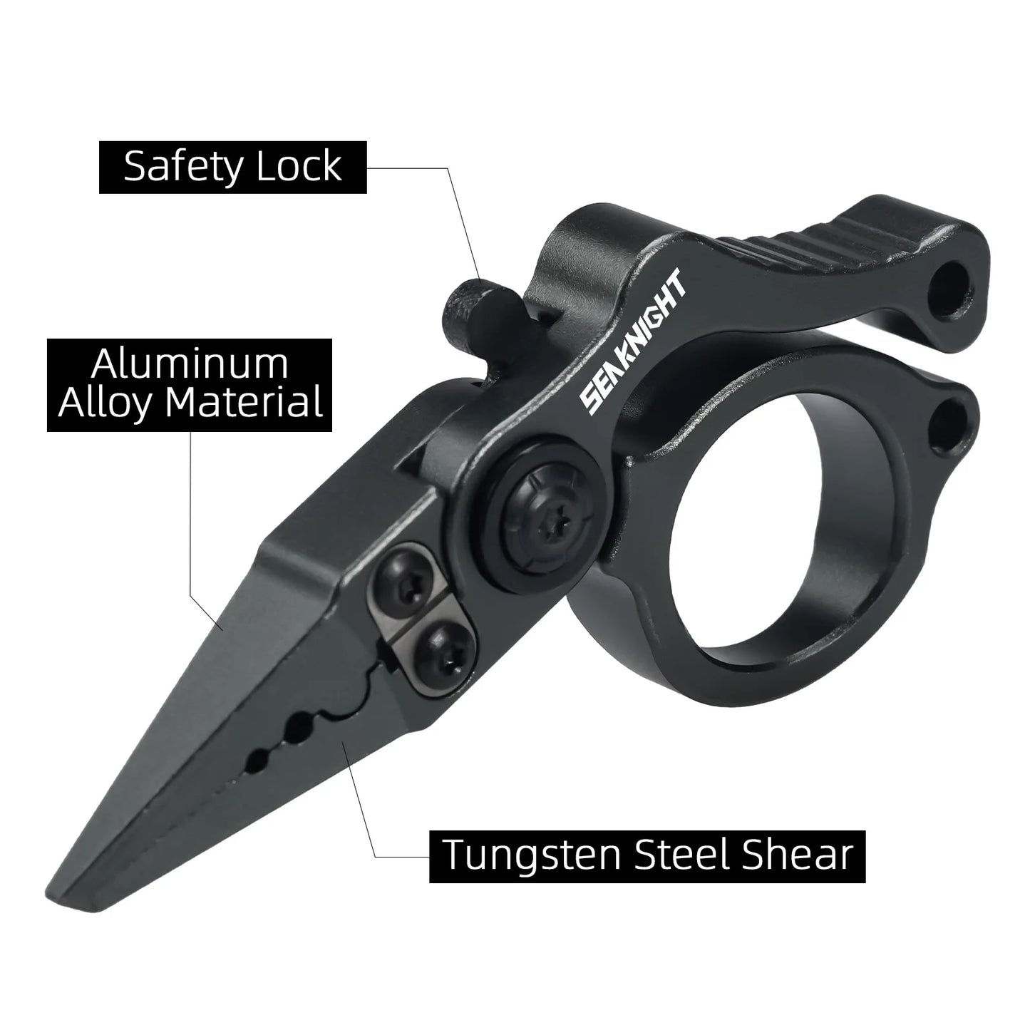 SeaKnight Mini Fishing Pliers, Aluminum Alloy, Tungsten Steel Blade Hook Remover Line Cutter