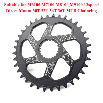 Direct Mount Chainring 32/34/36/38T for Shimano 12 Speed MTB Bike