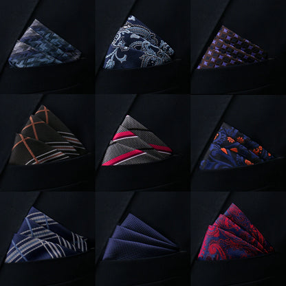 Mens Pocket Square Handkerchief Solid Satin Wedding Accessories
