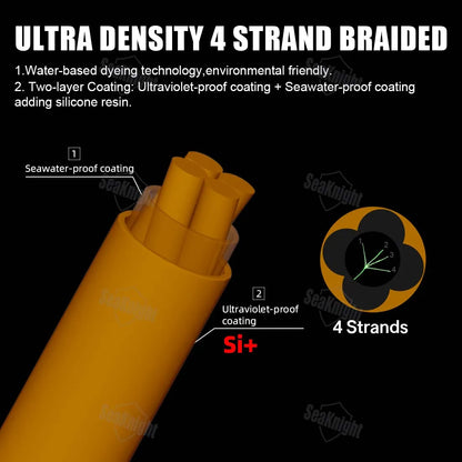 Braided Fishing Line 300M 500M Saltwater Heavy Duty PE SeaKnight