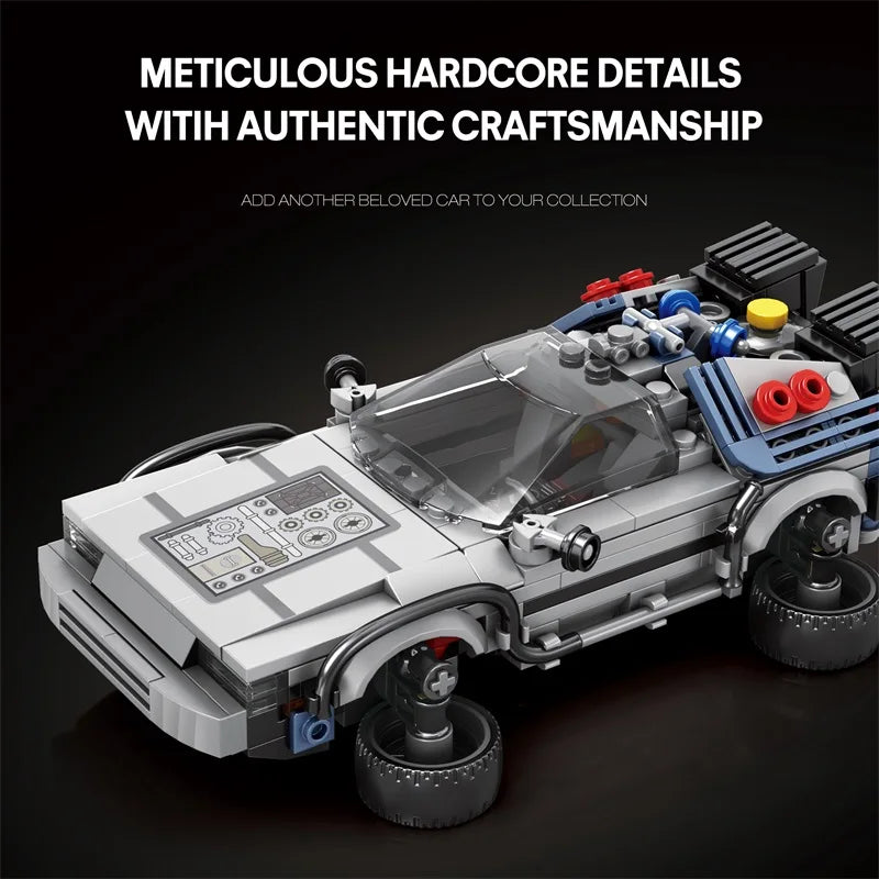 1:24 Classic Movie Racing Car Building Blocks MOC Sports Vehicle Model Toy Gift
