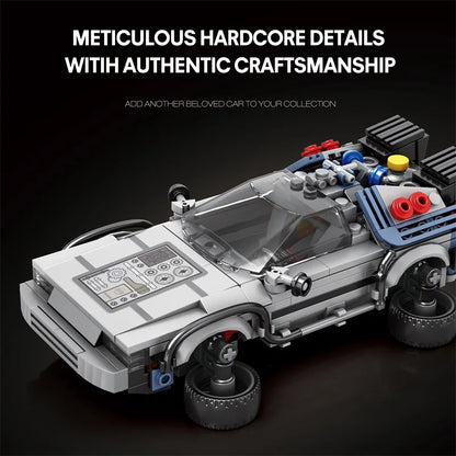 1:24 Classic Movie Racing Car Building Blocks MOC Sports Vehicle Model Toy Gift
