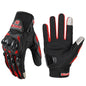 EXPROTAS Full Finger Motorcycle Gloves Non-slip Touch Screen Biker Gear