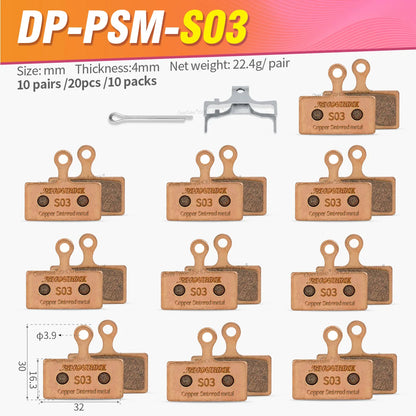 Shimano XT XTR SLX Deore Sintered Metal Brake Pads for BR-M8000 M9000 M7000