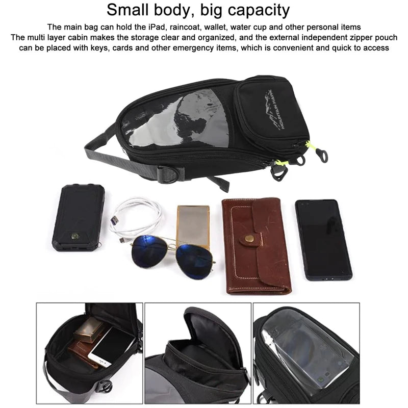 Motorcycle Fuel Bag Mobile Phone Navigation Tank Multifunctional Small Oil