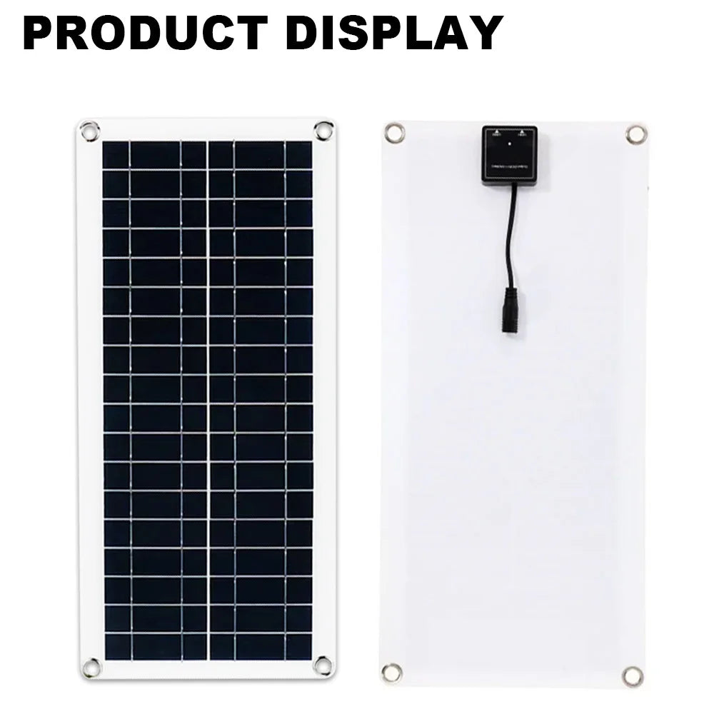1000W 12V Solar Panel Kit with 10A-100A Controller for RV Caravan Battery